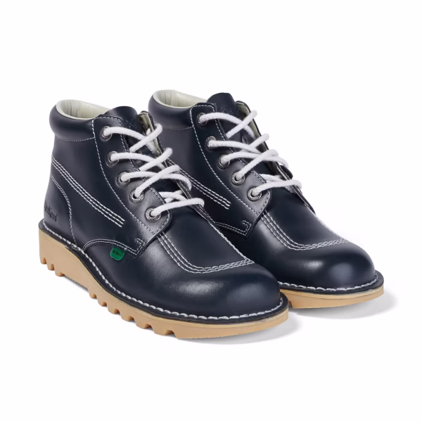 Adult Men's Kick Hi Leather Navy - Image 7