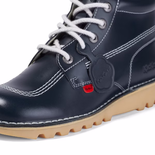 Adult Men's Kick Hi Leather Navy - Image 6