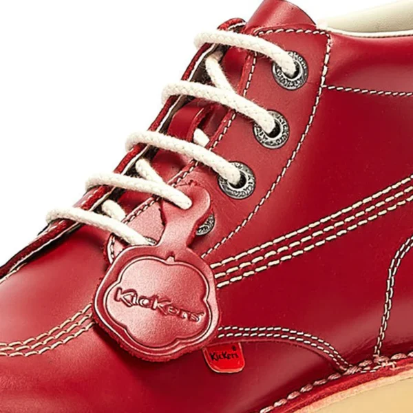Kickers Kick Hi Mens Red Leather Boots - Image 2