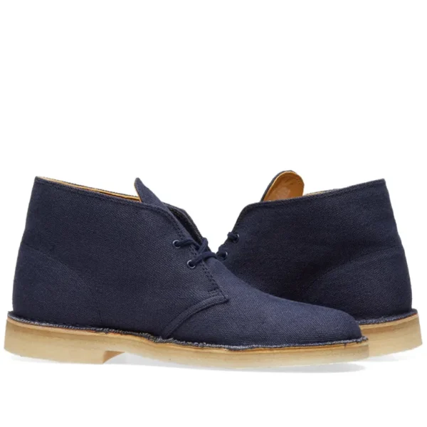 Clarks Originals Desert Boot Navy Fabric - Image 8