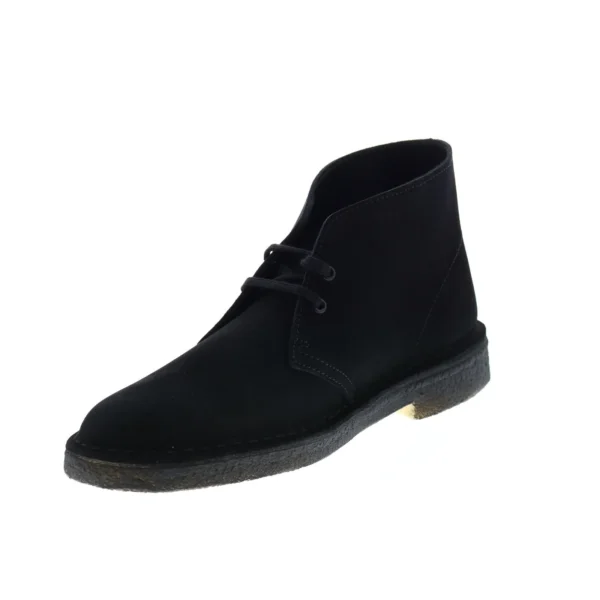 Clarks Desert Boot Men's Black Suede Lace Up Chukkas Boot