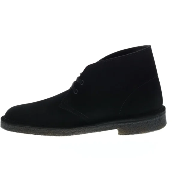 Clarks Desert Boot Men's Black Suede Lace Up Chukkas Boot - Image 6
