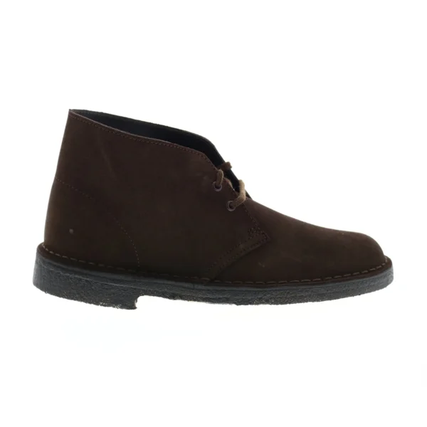 Clarks Desert Boot Men's Brown Suede Lace Up Desert Boots - Image 2
