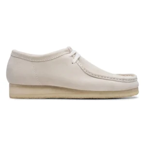 Clarks Wallabee Men's Shoes Off White Suede