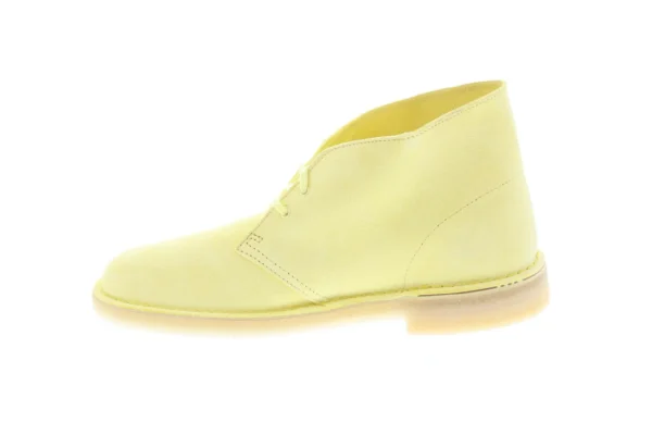Clarks Desert Men's Yellow Suede Lace Up Desert Boots - Image 5