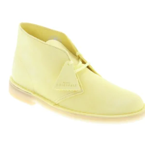 Clarks Desert Men's Yellow Suede Lace Up Desert Boots