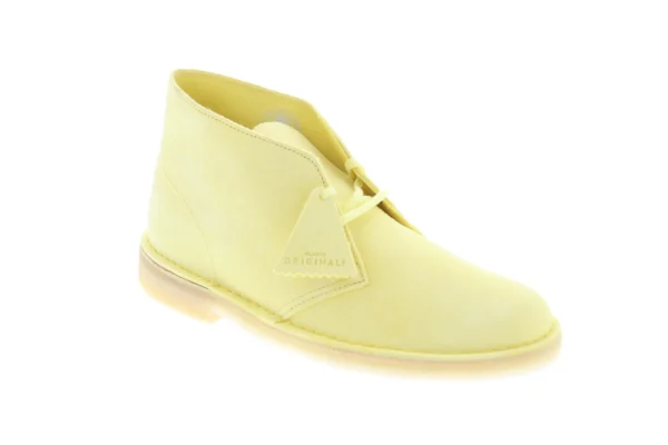 Clarks Desert Men's Yellow Suede Lace Up Desert Boots