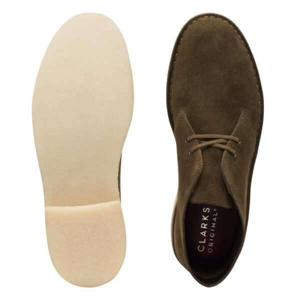 Clarks Desert Boot Dark Olive Sde - Image 7