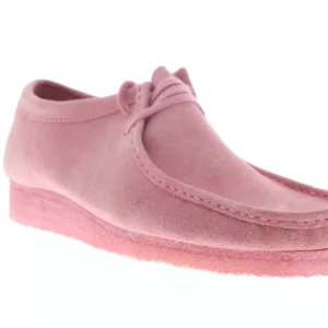 Clarks Wallabee Men's Pink Suede Oxfords & Lace Ups Casual Shoes