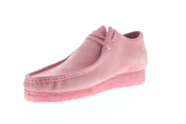 Clarks Wallabee Men's Pink Suede Oxfords & Lace Ups Casual Shoes - Image 5