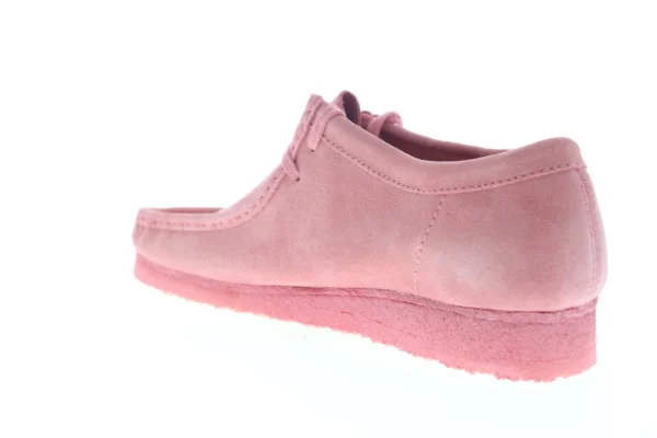 Clarks Wallabee Men's Pink Suede Oxfords & Lace Ups Casual Shoes - Image 7