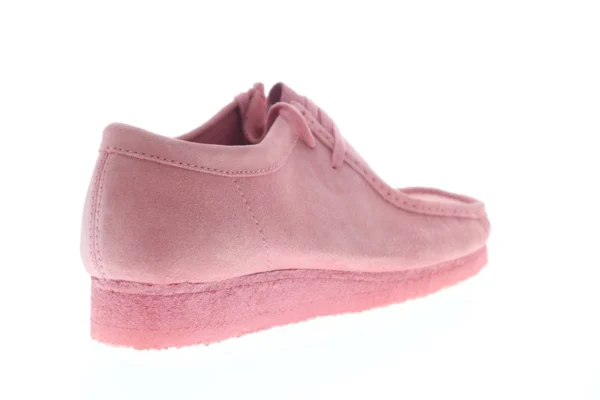 Clarks Wallabee Men's Pink Suede Oxfords & Lace Ups Casual Shoes - Image 9