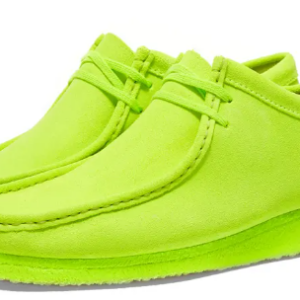 Clarks Wallabee Men's Green Suede Oxfords & Lace Ups Casual Shoes