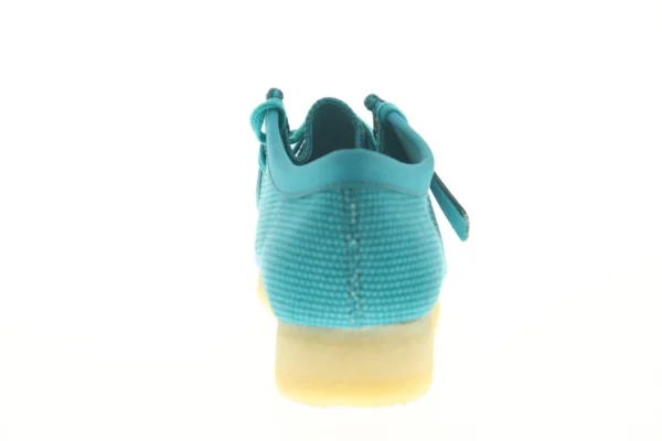 Clarks Wallabee Men's Blue Canvas Oxfords-Lace Ups Casual Shoes - Image 8