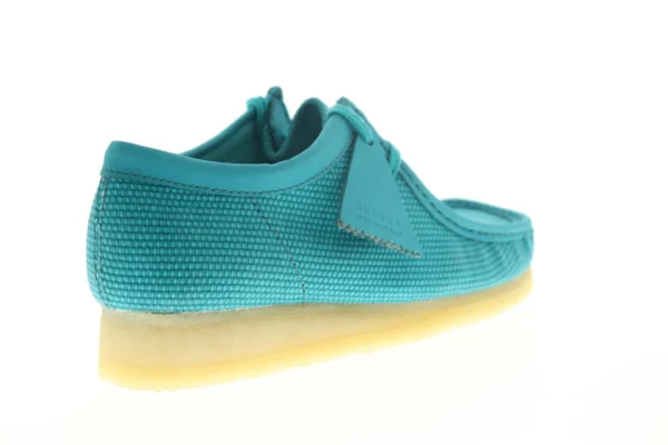 Clarks Wallabee Men's Blue Canvas Oxfords-Lace Ups Casual Shoes - Image 9