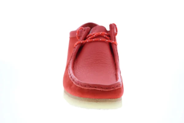 Clarks Wallabee Men's Red Suede Lace Up Chukkas Boots