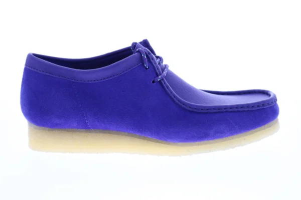 Wallabee Men's Purple Suede Lace Up Chukkas Boots - Image 2