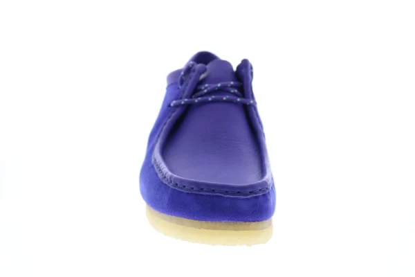 Wallabee Men's Purple Suede Lace Up Chukkas Boots - Image 4