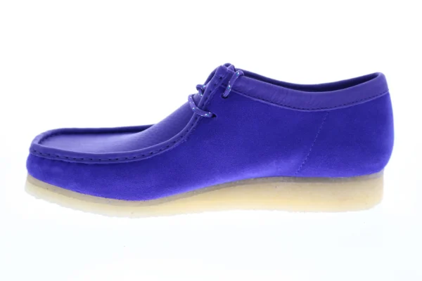 Wallabee Men's Purple Suede Lace Up Chukkas Boots - Image 6