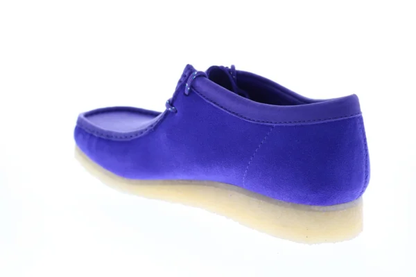 Wallabee Men's Purple Suede Lace Up Chukkas Boots - Image 7