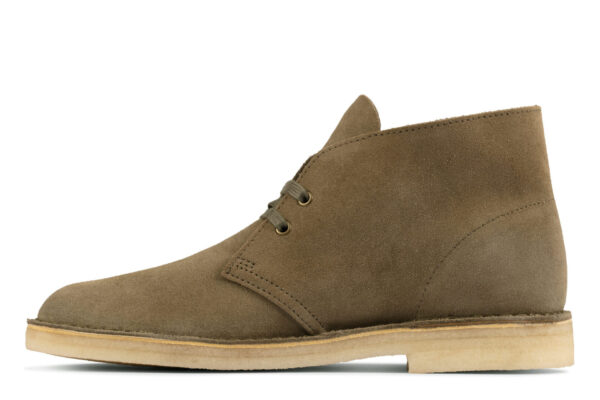 Clarks Desert Boot Light Olive Suede - Image 4
