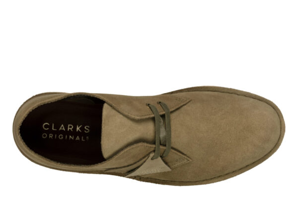 Clarks Desert Boot Light Olive Suede - Image 6