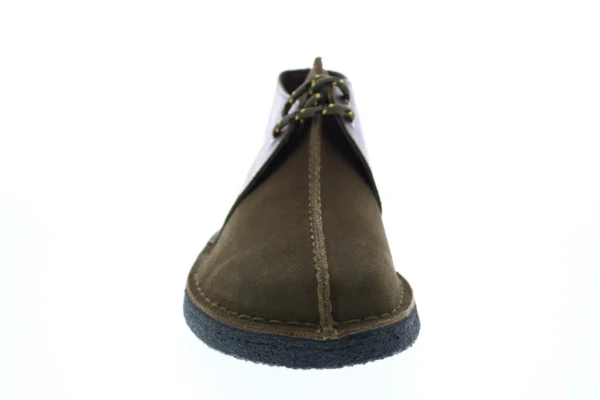 Clarks Desert Trek Men's Green Suede Lace Up Chukkas Boots - Image 4