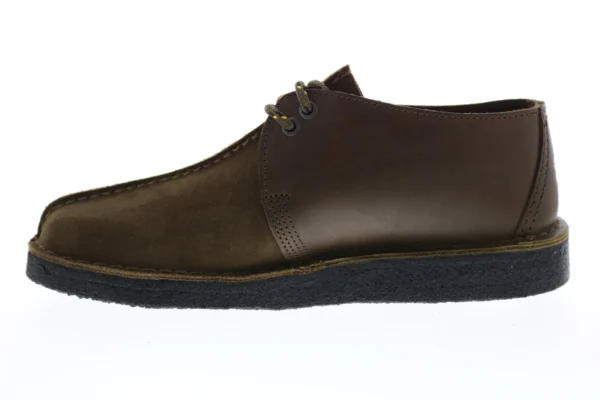 Clarks Desert Trek Men's Green Suede Lace Up Chukkas Boots - Image 6