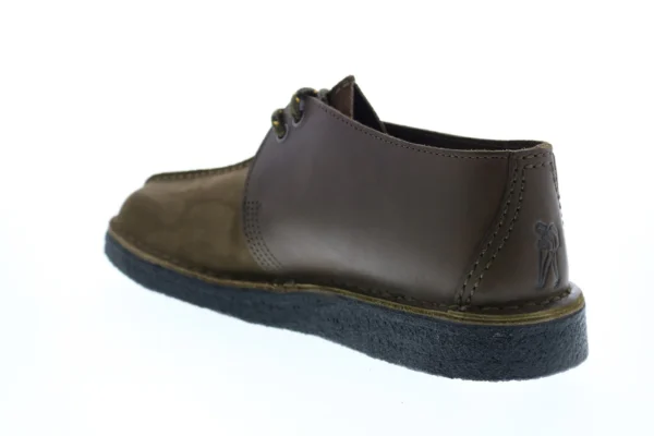 Clarks Desert Trek Men's Green Suede Lace Up Chukkas Boots - Image 7