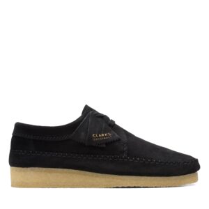 Clarks Weaver Black Suede