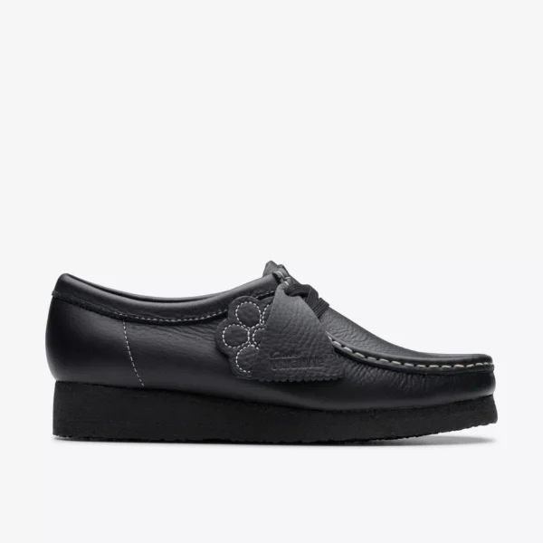 Clarks Black Tumbled Leather
