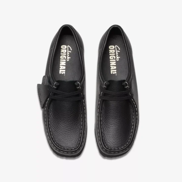 Clarks Black Tumbled Leather - Image 7