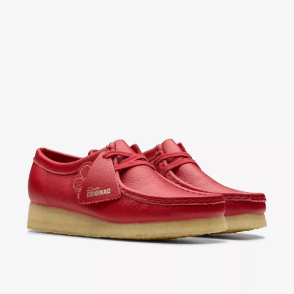 Wallabee Red Leather
