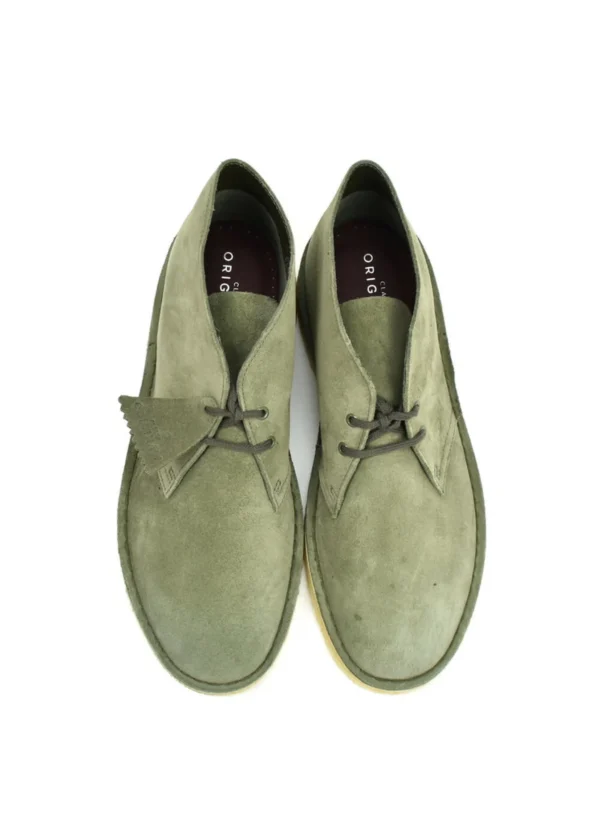 Clarks Originals Desert Boots Men's Olive Green Suede - Image 2