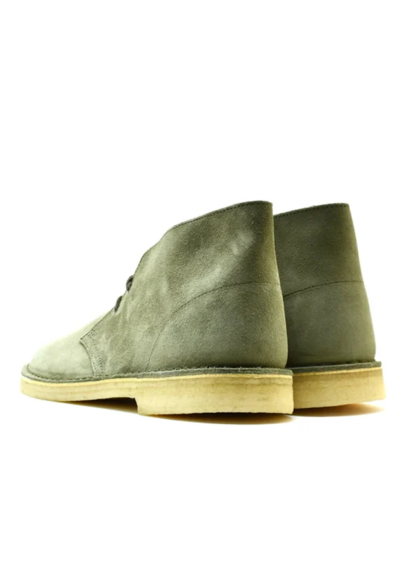 Clarks Originals Desert Boots Men's Olive Green Suede - Image 3