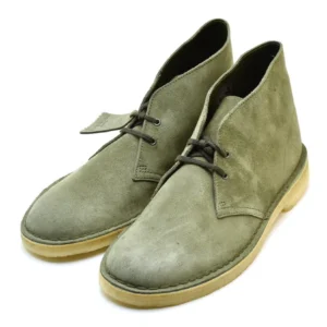 Clarks Originals Desert Boots Men's Olive Green Suede