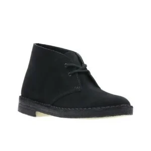 Clarks Women's Originals Desert Boot Black Suede