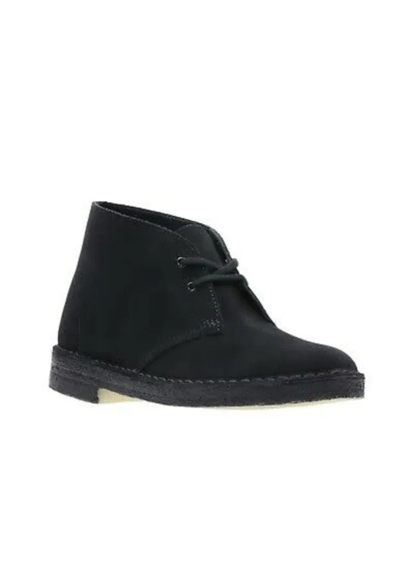 Clarks Women's Originals Desert Boot Black Suede